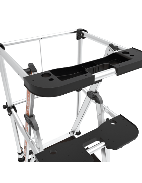 Plateforme Raptor 3 marches - Garde-corps lisses