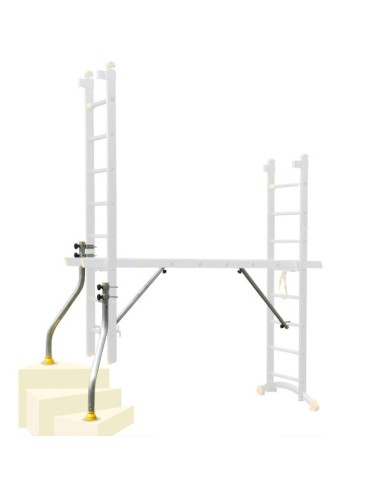 Kit échafaudage (exemple d'utilisation sur un escalier)