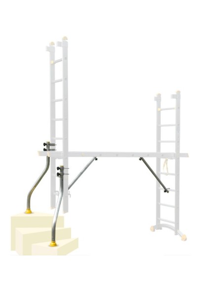 Kit échafaudage (exemple d'utilisation sur un escalier)