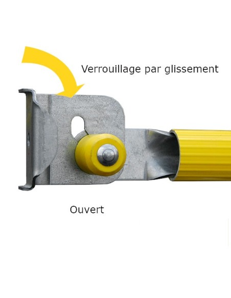 Detail verrouillage ouvert
