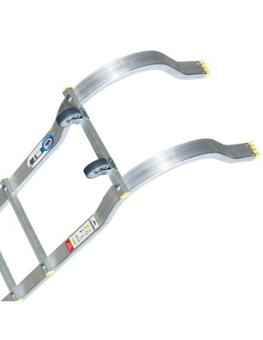 Echelle de toit en aluminium détail haut